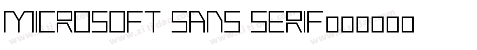 Microsoft Sans Serif字体转换